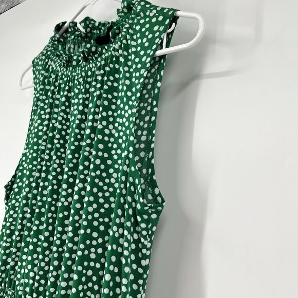 Enfocus Studio 14 Tiered Smocked Green Cottagecore Western Drop Waist Dress - Picture 4 of 11